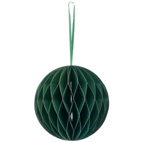 GASPER Weihnachtsanhänger Kugel Dunkelgrün mit Magnetverschluss Ø 15 cm - Papier