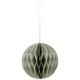 GASPER Weihnachtsanhänger Kugel Grau mit Magnetverschluss Ø 10 cm - Papier