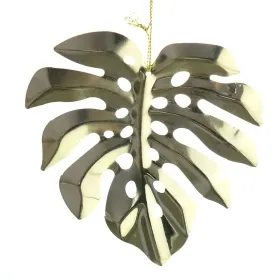 GASPER Weihnachtsdeko Fensterblatt - Monstera Blatt goldfarben 12 cm - Metall GASPER Weihnachtsdeko Fensterblatt - Monstera Blatt goldfarben 12 cm - Metall