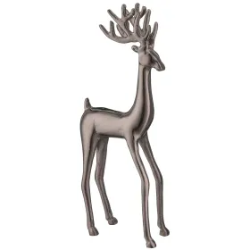 GASPER Weihnachtsfigur Hirsch Braunschwarz massiv 41 cm - Aluminium