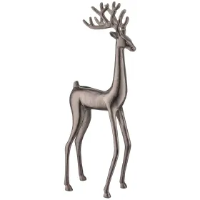 GASPER Weihnachtsfigur Hirsch Braunschwarz massiv 58 cm - Aluminium