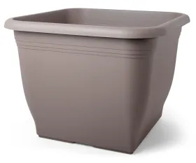 Geda Pflanzgeffäß Quadrat Taupe 58 x 58 cm - Kunststoff