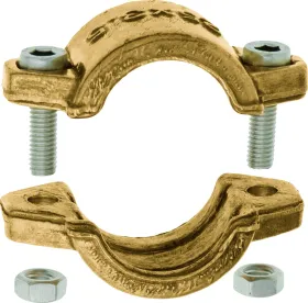 GEKA® Klemmschalen Spannbereich 38 - 41 mm Messing 2-teilig