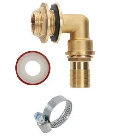 GEKA® Regentonnen Anschluss mit 90° Tülle 3/4 Zoll - Set GEKA® Regentonnen Anschluss mit 90° Tülle 3/4 Zoll - Set