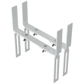 Geli 2 Blumenkastenhalter TYP H Weiß für Mauern 1-fach verstellbar