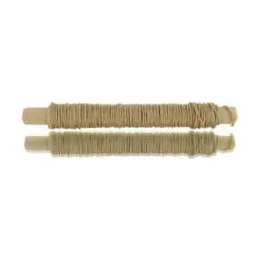 H & R Bastel - Papierdraht Natur hellbraun Ø 0,8 mm - 22 Meter