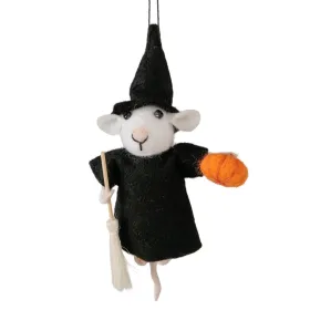 Boltze Hängefigur Nymora Zauberermaus Höhe 14 cm - Wolle & Polyester