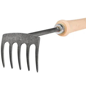IDEAL-Handrechen mit 40 cm Buchenstiel - Hochwertiger Vergütungsstahl