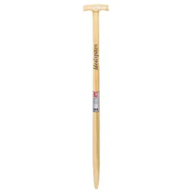 IDEAL-T-Stiel für IDEAL-Spaten gebogen, lackiert, mit Brennstempel 85 cm - Esche