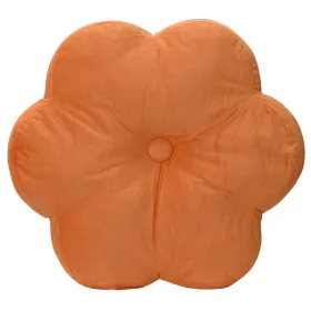 Decoris® Indoor-Kissen Blüte Orange Ø 38 cm - Polyester