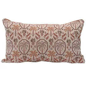 Decoris® Nackenkissen Palmen Altrosa & Orange 320 x 50 cm - Polyester + Baumwolle