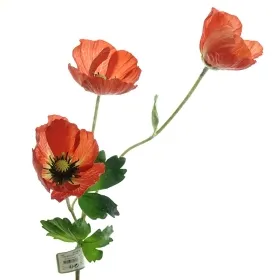 Kaemingk Mohn Rot 3 Blüten 71 cm - Kunstblumen Kaemingk Mohn Rot 3 Blüten 71 cm - Kunstblumen