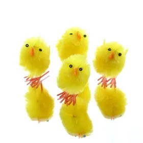 Kaemingk Oster-Deko Küken 4er Pack 4 cm - Chenille