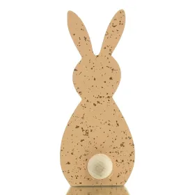 Kaemingk Osterdeko Austeller Hase - beige/gold - mdf