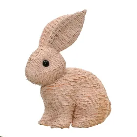 Kaemingk Osterdeko Austeller Hase - rosa - Papierseil/Schaumstoff