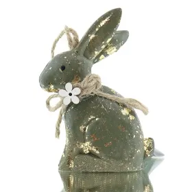 Kaemingk Osterdeko Hänger Hase - grün/gold