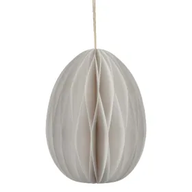 Kaemingk Osterdeko Papier-Ei Ø 17 cm Höhe 22 cm - weiß - 100% FSC