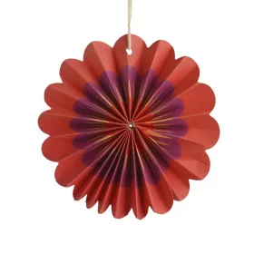 Kaemingk Papierblume - Papierrosette Lachsrosa Lila & Orange Ø 10,5 cm