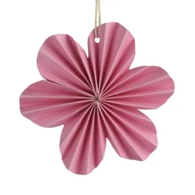 Kaemingk Papierblume Rosa Ø 10,5 cm
