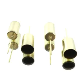 Kaemingk Stabkerzenhalter Goldfarben Ø 2,3 x 9,2 cm aus Eisen - 4er Set