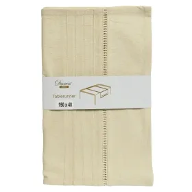 Kaemingk Tischläufer Ecru beige 150 x 40 cm - Baumwolle Kaemingk Tischläufer Ecru beige 150 x 40 cm - Baumwolle