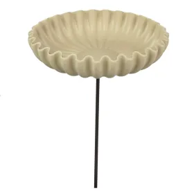 Kaemingk Vogelfutterstelle/-tränke Beige Ø 32 cm 58,5 cm - Bambusfaser & Metall