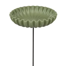 Kaemingk Vogelfutterstelle/-tränke Olivgrün Ø 32 cm 58,5 cm - Bambusfaser & Metall