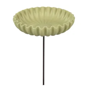 Kaemingk Vogelfutterstelle/-tränke Grün Ø 20 cm 76 cm - Bambusfaser & Metall