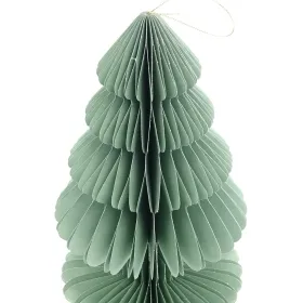 Kaemingk Weihnachtsanhänger Tannenbaum Mintgrün Glitter & Aufhänger 20 cm - Papier Kaemingk Weihnachtsanhänger Tannenbaum Mintgrün Glitter & Aufhänger 20 cm - Papier