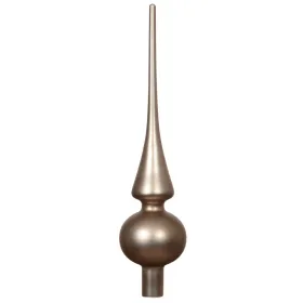 Baumspitze Rauchperle matt Ø 6 cm 26 cm hoch - Glas