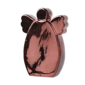Weihnachtsdeko Engel Braun glänzend 21 cm - Porzellan