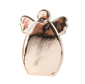 Weihnachtsdeko Engel Sandfarben glänzend 16 cm - Porzellan