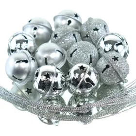 Kaemingk Weihnachtsdeko Glocken Silberfarben 3 Oberflächen Ø 3 cm Metall - 12er Set Kaemingk Weihnachtsdeko Glocken Silberfarben 3 Oberflächen Ø 3 cm Metall - 12er Set