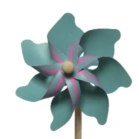 Kaemingk Windrad Blaugrün & Pink Ø 17 cm - Kunststoff Kaemingk Windrad Blaugrün & Pink Ø 17 cm - Kunststoff