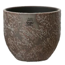 Pflanzen Übertopf Braun mit Glitter Ø 16 cm Höhe 14 cm - Terrakotta