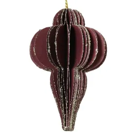 Kaemingk Weihnachtsaufhänger Glocke Kastanienrot Ø 6 cm - Papier