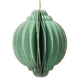 Kaemingk Weihnachtsaufhänger Kugel Mintgrün Ø 6 cm - Papier