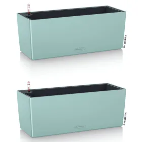 LECHUZA® Blumenkasten BALCONERA Color 50 Pastellgrün All-in-One x 2