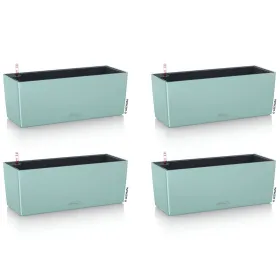 LECHUZA® Blumenkasten BALCONERA Color 50 Pastellgrün All-in-One x 4