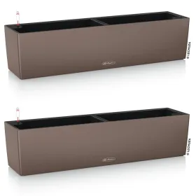 LECHUZA® Blumenkasten BALCONERA Color 80 Muskat All-in-One x 2