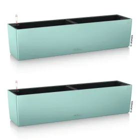 LECHUZA® Blumenkasten BALCONERA Color 80 Pastellgrün All-in-One x 2