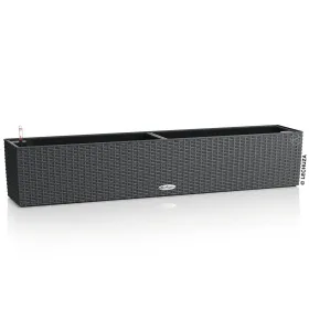 LECHUZA® Blumenkasten BALCONERA Cottage 100 Granit All-in-One