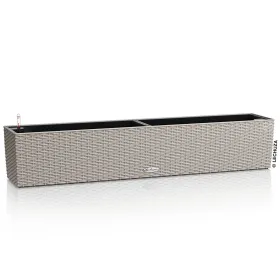 LECHUZA® Blumenkasten BALCONERA Cottage 100 Sandbraun All-in-One