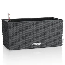 LECHUZA® Blumenkasten BALCONERA Cottage 40 Granit All-in-One