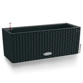 LECHUZA® Blumenkasten BALCONERA Cottage 50 Graphitschwarz All-in-One