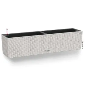 LECHUZA® Blumenkasten BALCONERA Cottage 80 Lichtgrau All-in-One