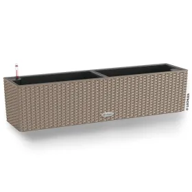 LECHUZA® Blumenkasten BALCONERA Cottage 80 Sandbraun All-in-One