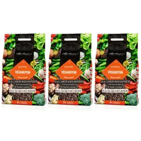LECHUZA® Granulat VEGGIEPON nährstoffreiches Gemüsesubstrat - 6 Liter x 3