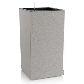 LECHUZA® Pflanzgefäße CANTO Slatestone 40 high Lichtgrau All-in-One