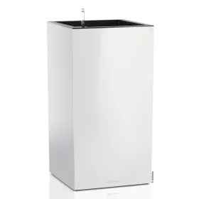 LECHUZA® Pflanzsäule CANTO Premium 40 High Weiß hochglänzende Oberfläche All-in-One